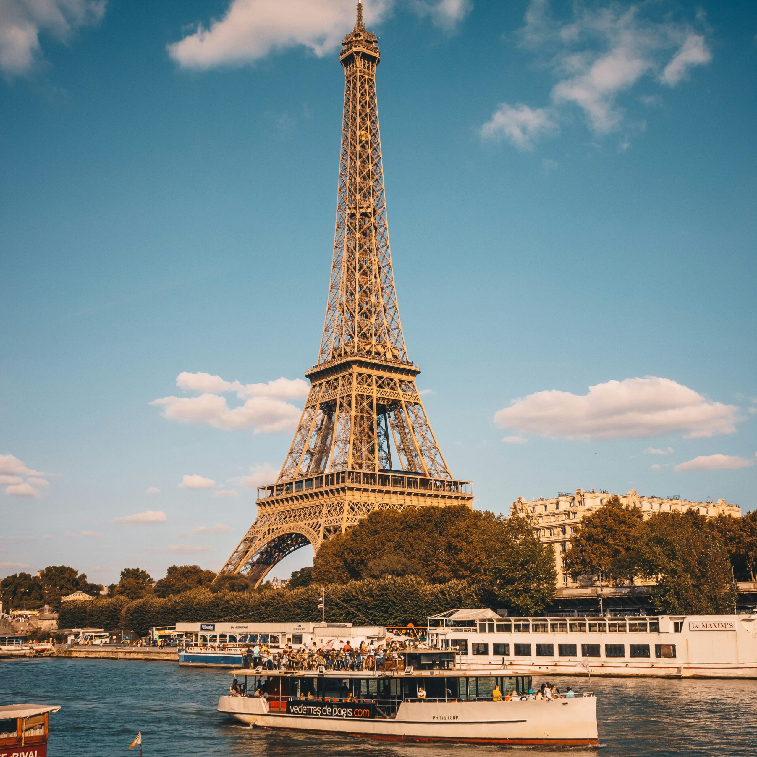 View of the Eiffel Tower from the Seine